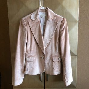 Super soft pink corduroy blazer